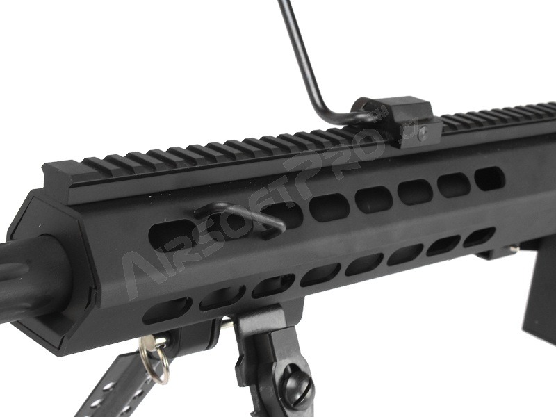 Airsoft sniper M82 A1 Barrett spring action sniper rifle, full metal, black [Snow Wolf]