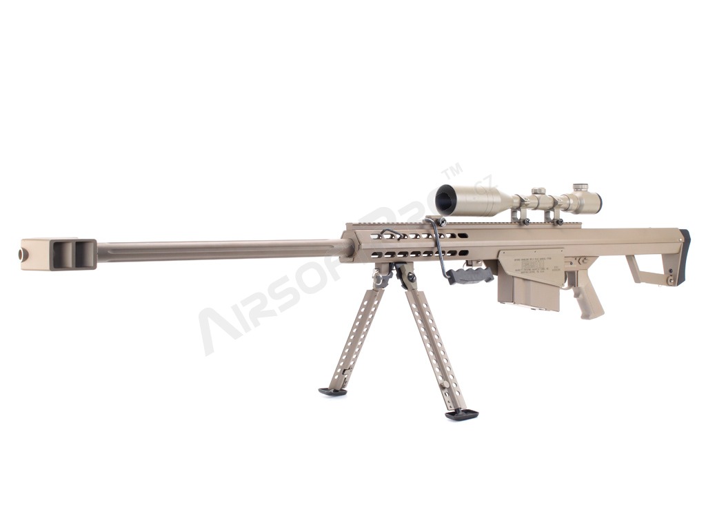 M82 BARRETT (SW-02A), full metal, bipod + scope included, TAN [Snow Wolf]