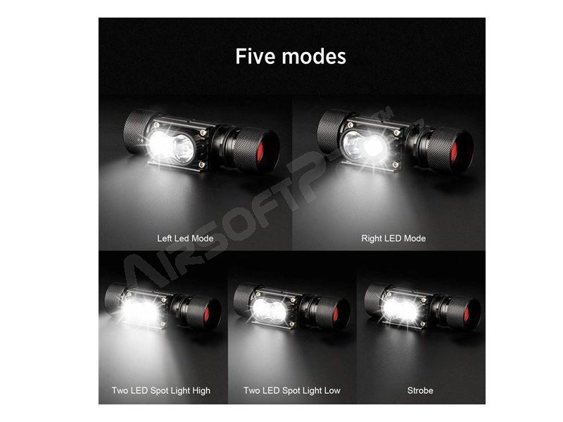 Headlamp WN41 LED XPG, 650 lm, Li-Ion, rechargeable [Solight]