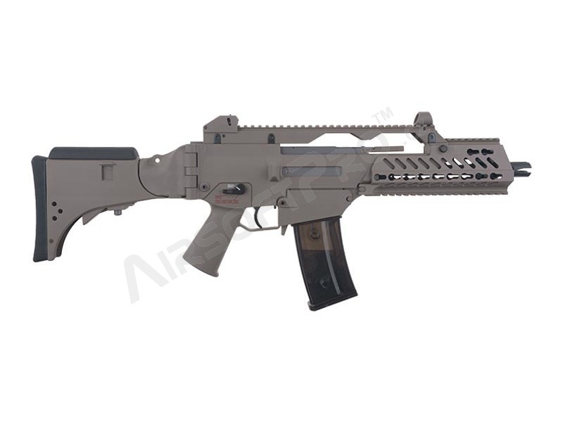 Fusil Airsoft KeyMod SA-G11V, EBB Carbine Replica, TAN [Specna Arms]