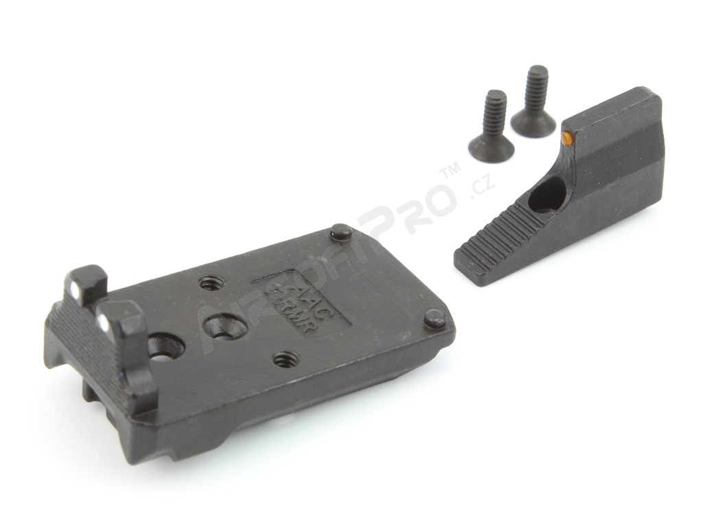 Steel RMR adapter and front sight set for AAP-01 Assassin [Action Army]