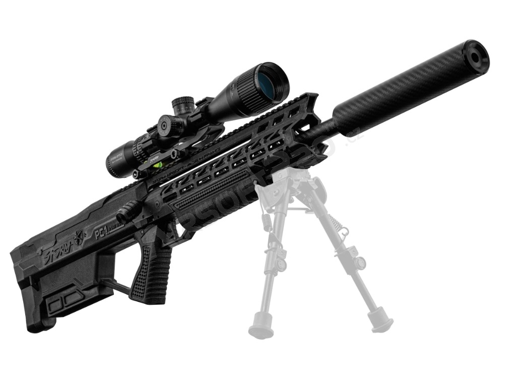 Airsoft sniper PC1 R-Shot System, Standard, Deluxe with scope and case - Black [STORM Airsoft]