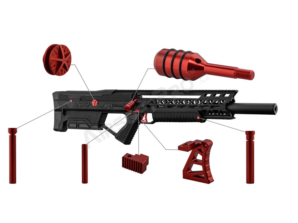 CNC Cocking lever for STORM PC1 - Red [STORM Airsoft]