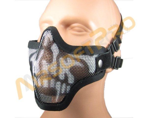 Masque STRIKE de protection du visage avec filet - crâne [EmersonGear]