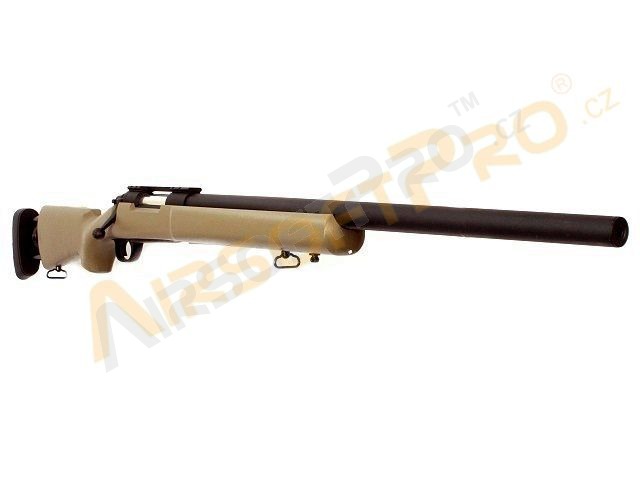 Airsoft sniper M24 - písková FDE (SW-04T) + UPGRADE 150m/s zdarma [Snow Wolf]