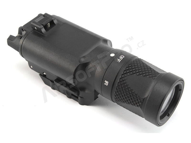 Lampe de poche tactique X300-V LED avec support pour arme RIS - noir [Target One]
