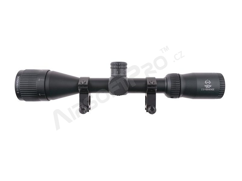 2,5-10x40 AOE rifle scope including sunshade [Theta Optics]