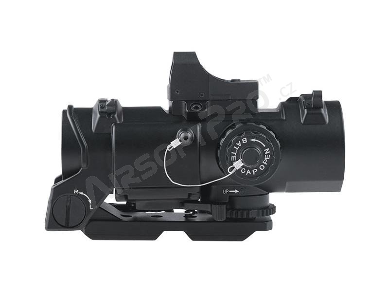 Puškohled 4X32E s kolimátorem a pouzdrem - černý [Theta Optics]