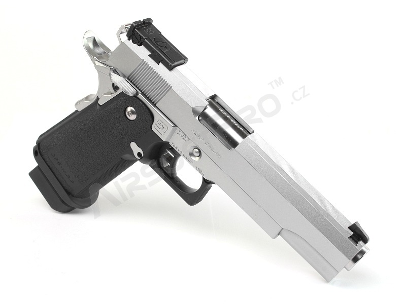 Pistolet airsoft Hi-Capa 5.1 Inox, blowback à gaz (GBB) [Tokyo Marui]