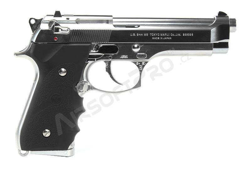 Airsoft pistol M92F Chrome Stainless, gas blowback (GBB) [Tokyo Marui]