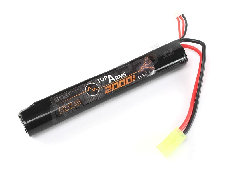 Battery Li-Ion 7.4V 2000mAh 15C - AK Mini Stick [TopArms]
