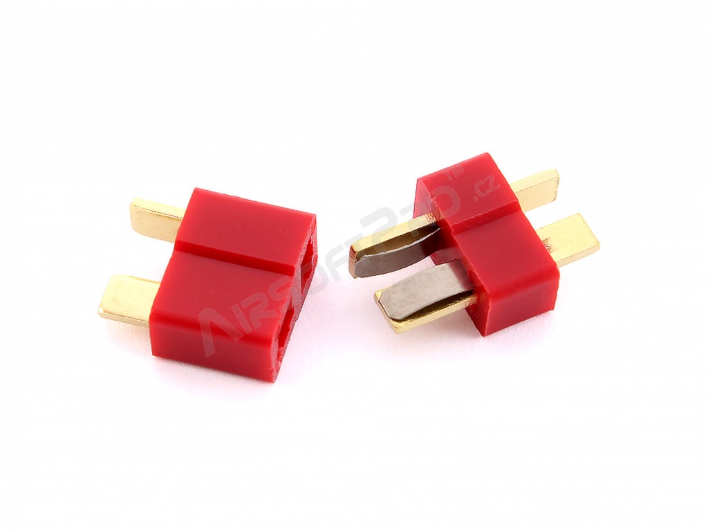 DeanT connector - 1 pair + soldering on gun or on battery [TopArms]