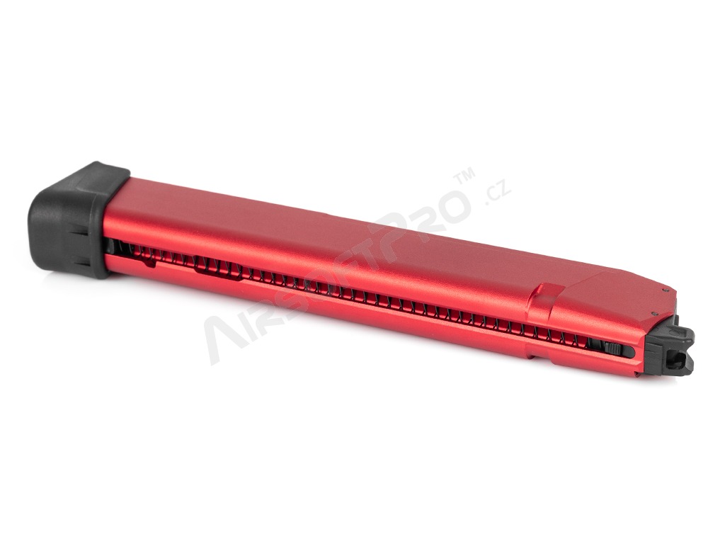 chargeur léger à gaz CNC 50rds pour pistolet TM/WE/VFC G-series - Rouge [TTI AIRSOFT]