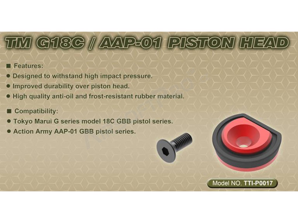 CNC Piston Head for AAP-01 / Marui G 18C GBB [TTI AIRSOFT]