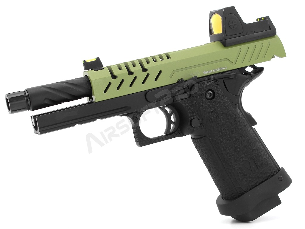 Pistolet Airsoft GBB Hi-Capa 4.3 Red Dot, glissière OD [Vorsk]