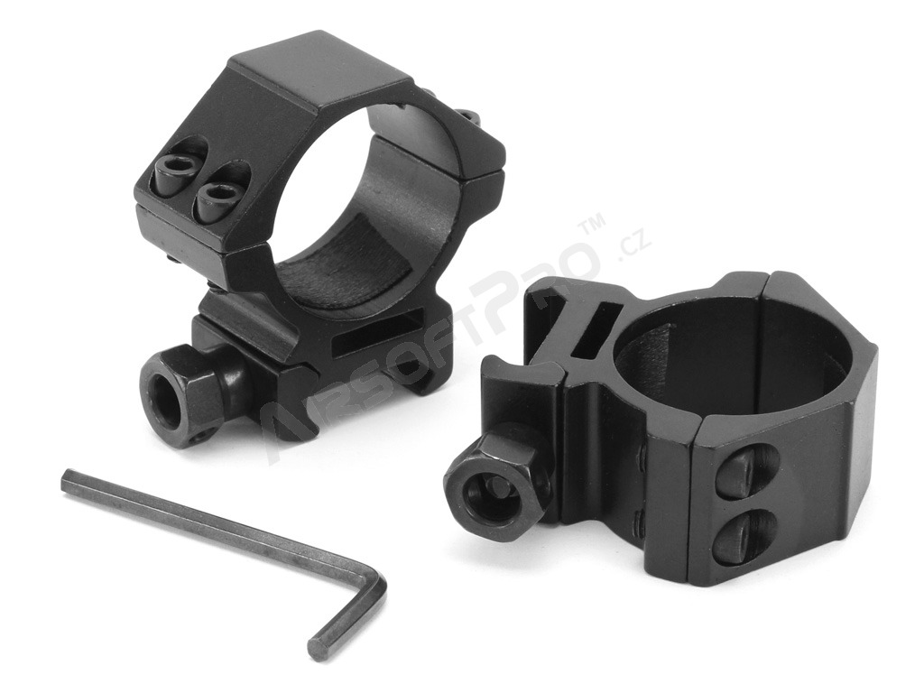 30 mm montážní kroužky pro RIS lišty - nízké [Vector Optics]