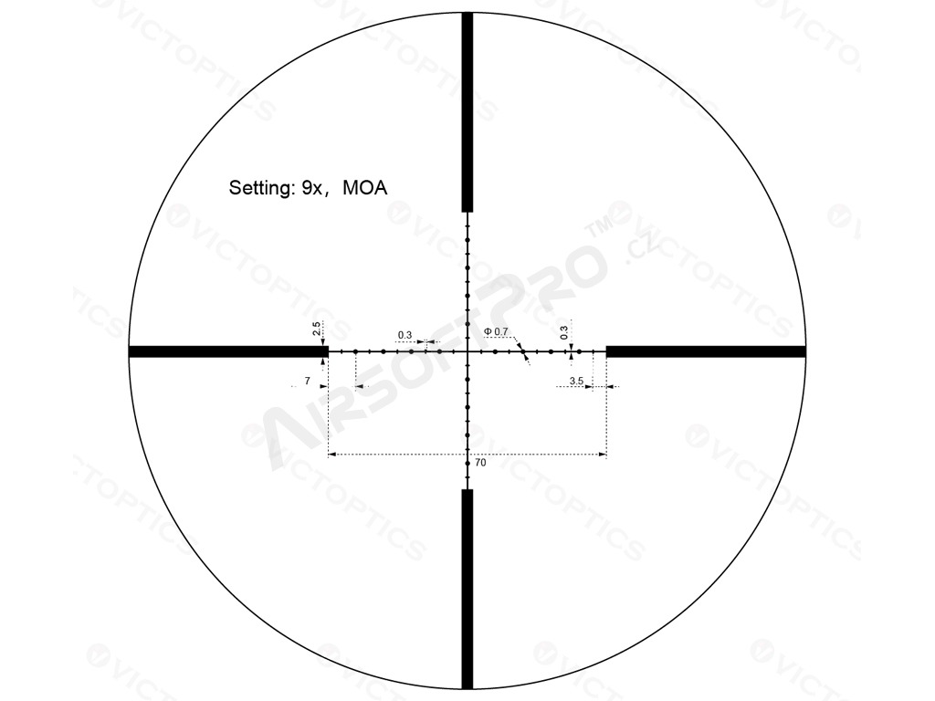 Lunette de visée VictOptics C3 3-9x32 SFP [Vector Optics]