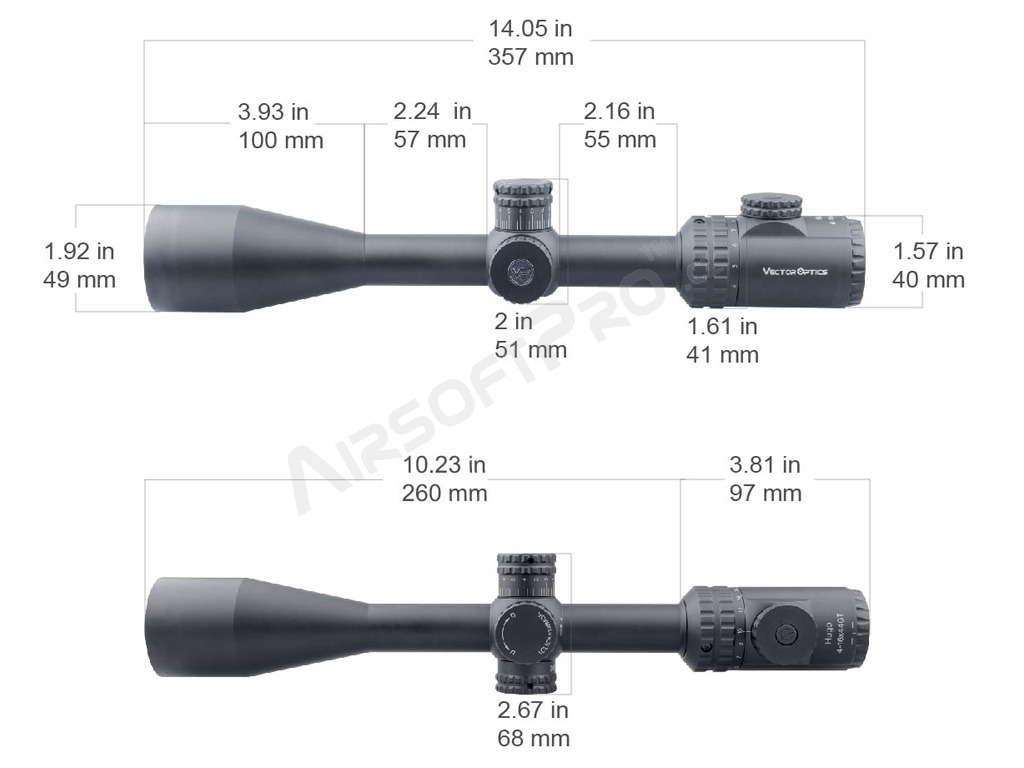Rifle scope Hugo 4-16x44 GT SFP [Vector Optics]