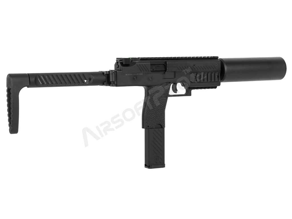 Airsoft GBB VMP-1X SMG, 2 magazines + silencer - Black [Vorsk]