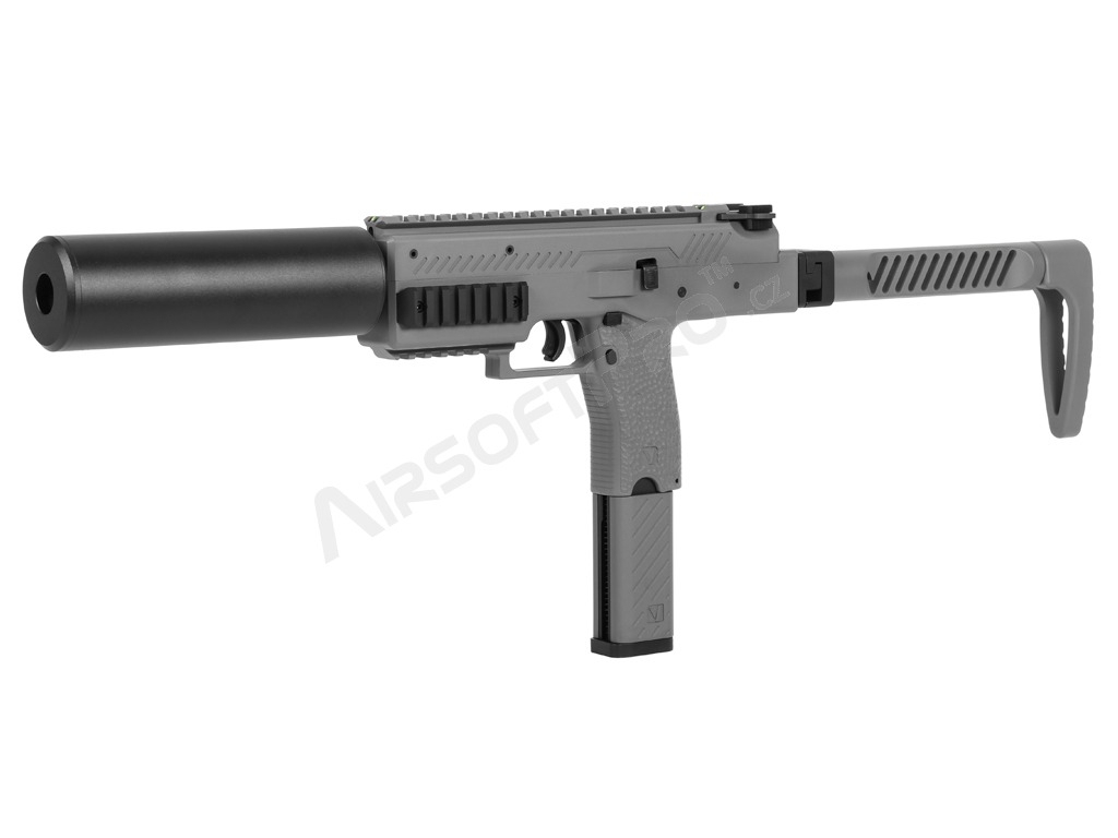 Airsoft GBB VMP-1X SMG, 2 chargeurs silencieux - Gris [Vorsk]