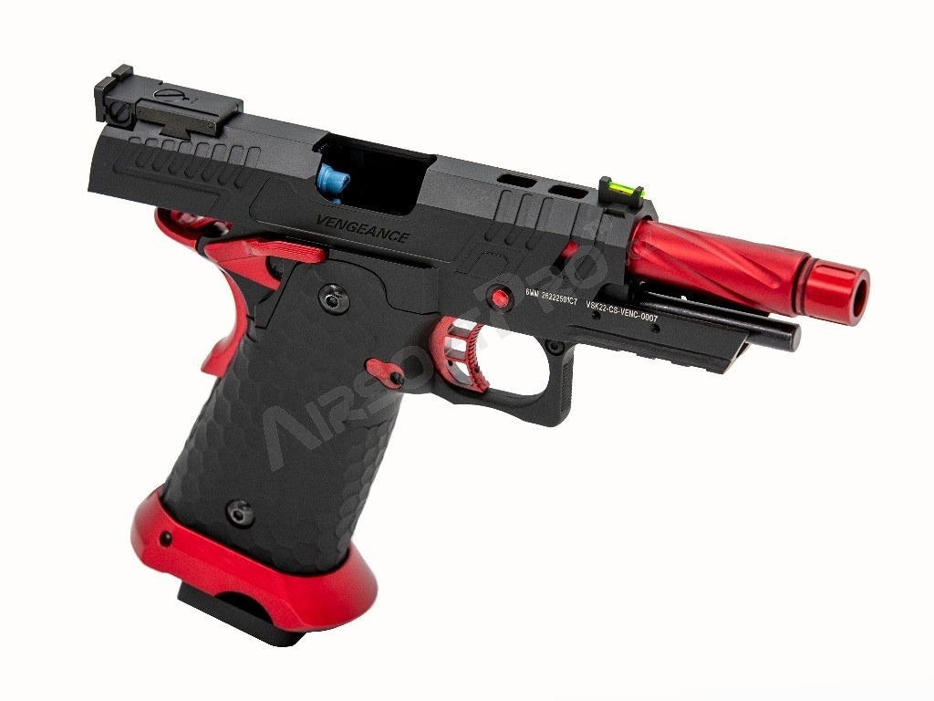 Airsoft GBB pistol CS Hi-Capa Vengeance Compact - Red MATCH [Vorsk]