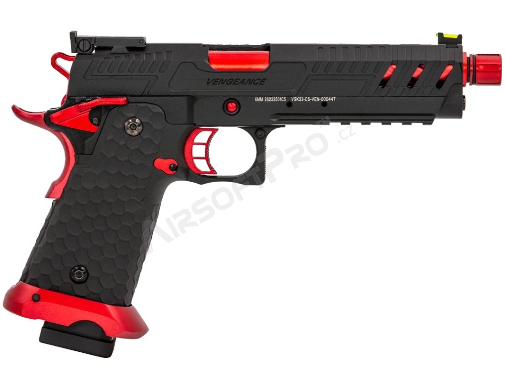 Pistolet GBB Airsoft CS Hi-Capa Vengeance - Rouge MATCH [Vorsk]