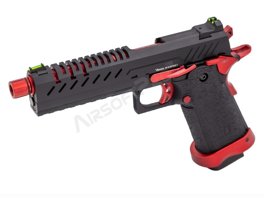 Airsoftová pistole Hi-Capa 5.1 Red MATCH, GBB - červená [Vorsk]
