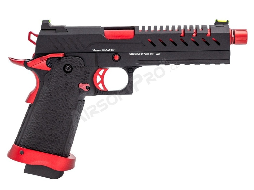 Pistolet GBB airsoft Hi-Capa 5.1 - Rouge MATCH [Vorsk]
