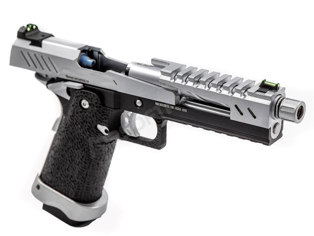 Airsoftová pistole Hi-Capa 5.1S, GBB - stříbrný závěr [Vorsk]
