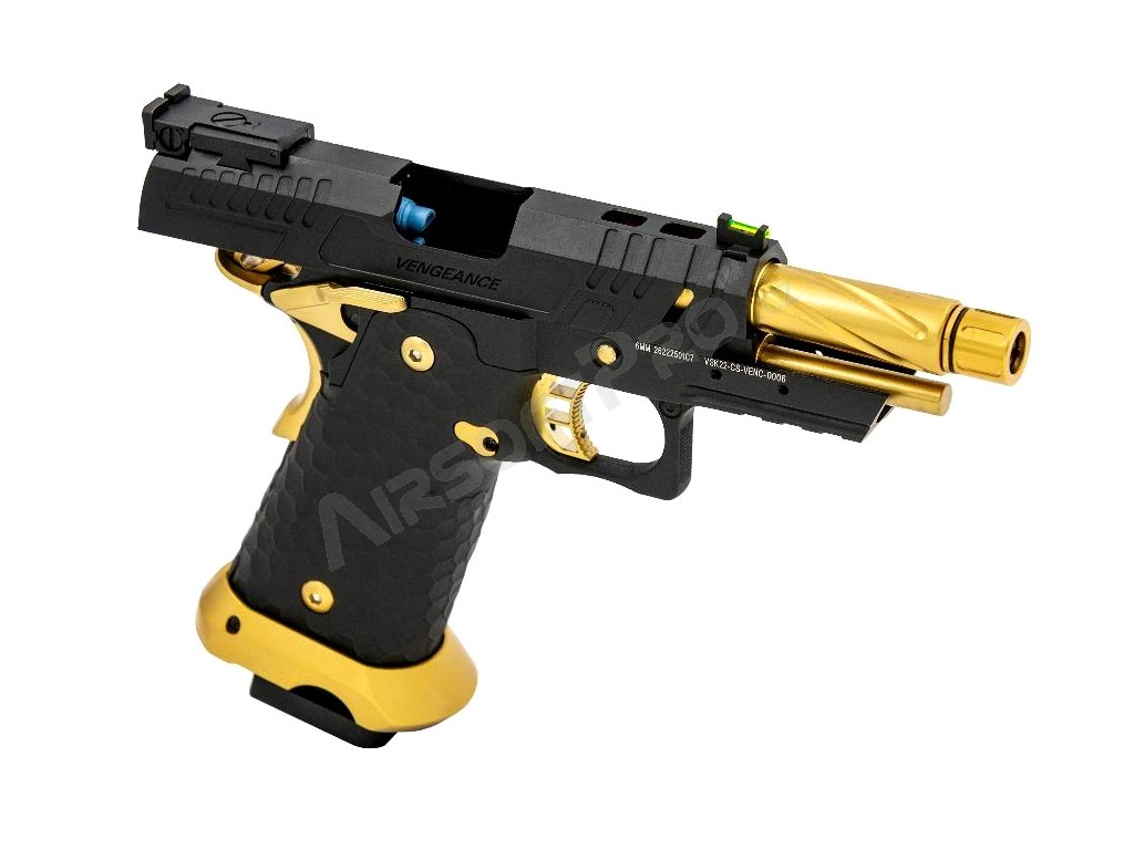 Airsoft GBB pistol Hi-Capa Vengeance Compact, Gold Match [Vorsk]
