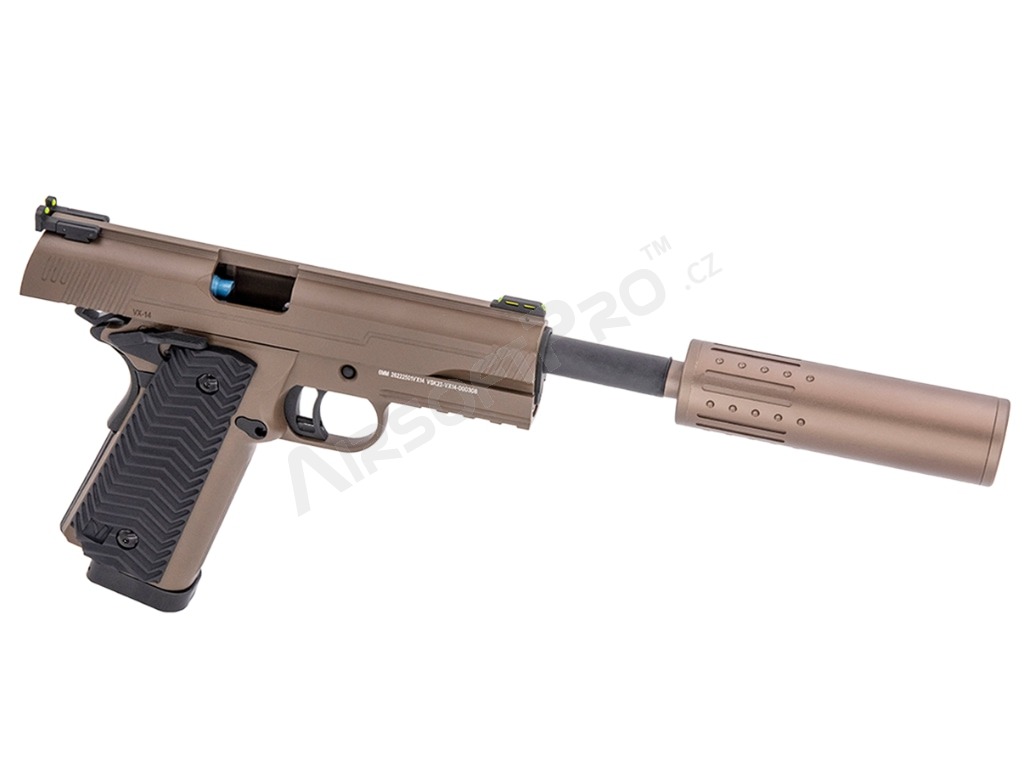 Airsoftová pistole VX-14, GBB - FDE [Vorsk]