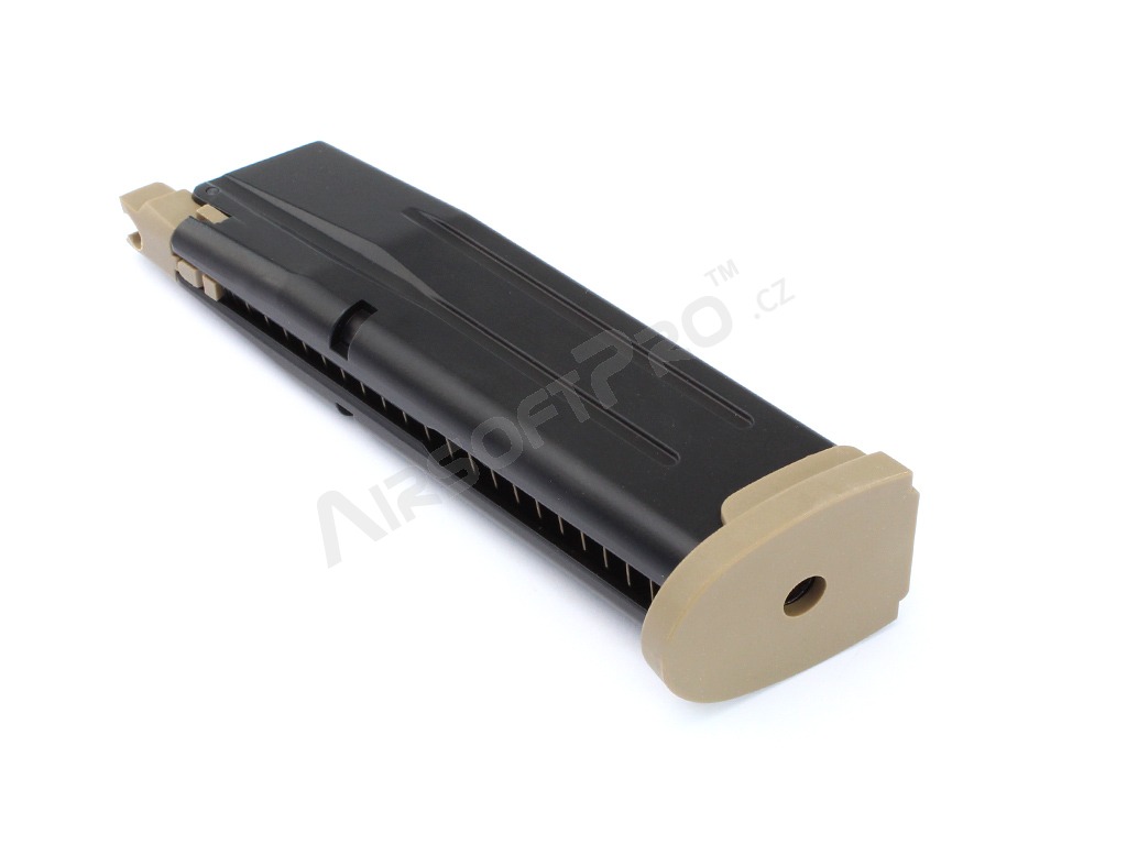 20 rounds gas magazine for WE F17/18 (M17/18) - Dual Tone BK/TAN [WE]