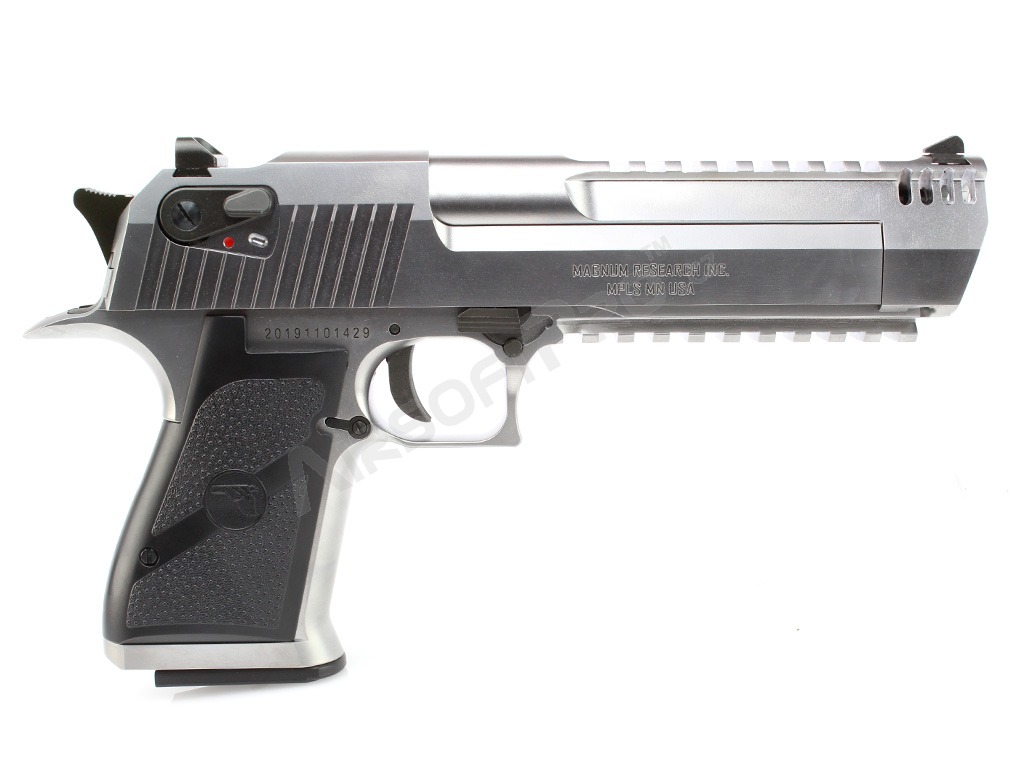 Airsoftová pistole DE L6 .50AE, kovový závěr, plyn blowback (GBB) - stříbrná [WE]