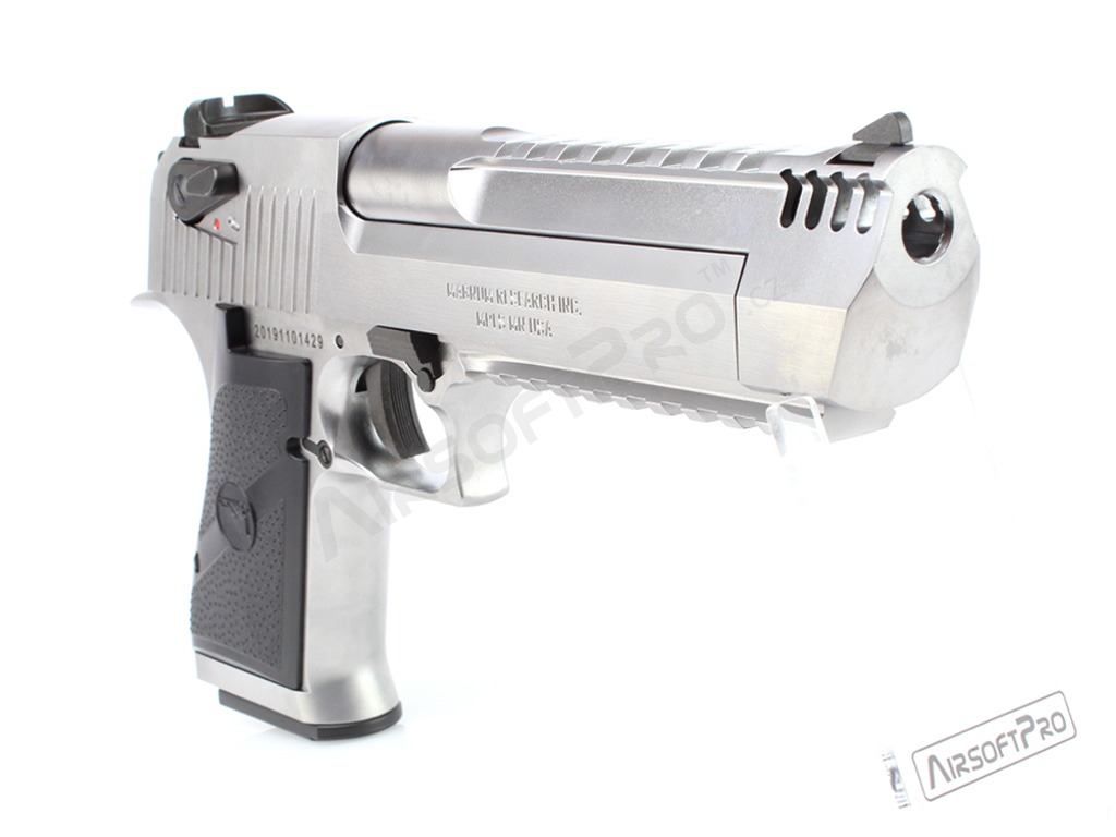 Airsoftová pistole DE L6 .50AE, kovový závěr, plyn blowback (GBB) - stříbrná [WE]