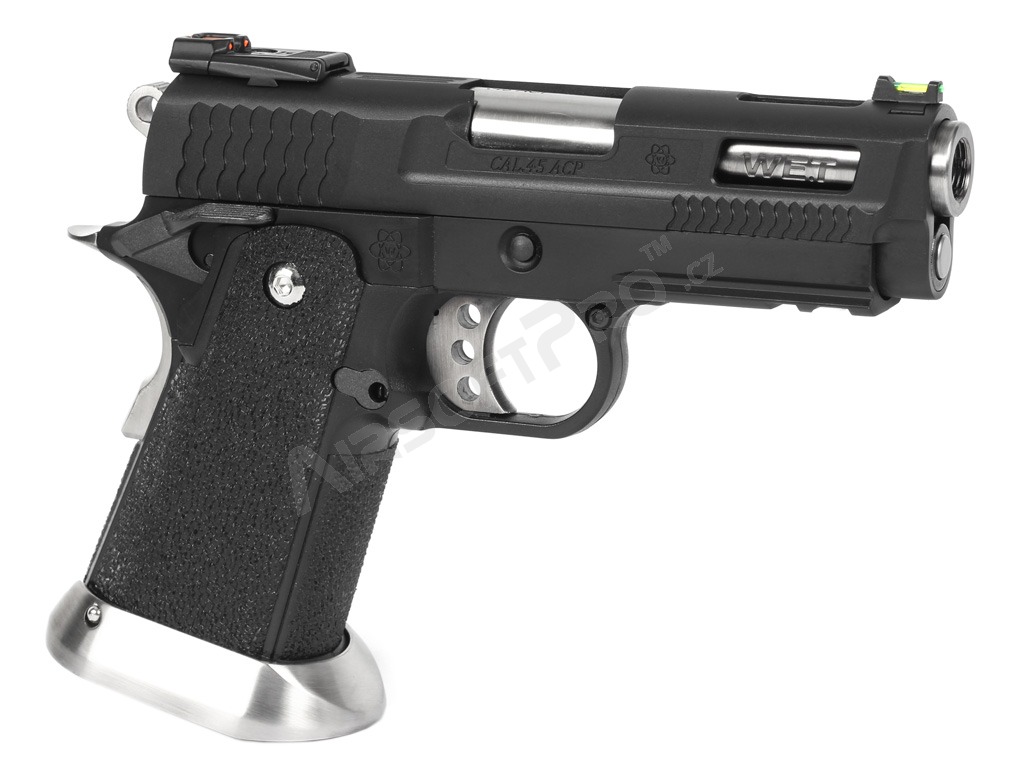 Airsoftová pistole HI-CAPA 3.8 Brontosaurus - celokov, blowback - černá [WE]