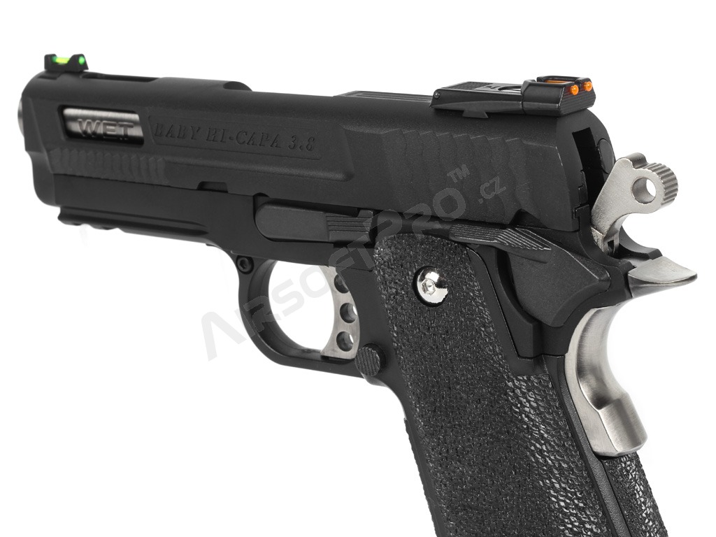 Airsoftová pistole HI-CAPA 3.8 Brontosaurus - celokov, blowback - černá [WE]