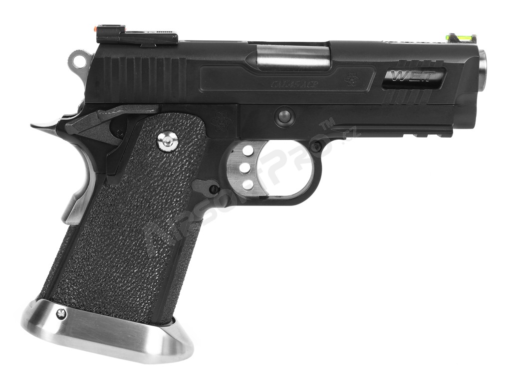 Airsoftová pistole HI-CAPA 3.8 Velociraptor - celokov, blowback - černá [WE]