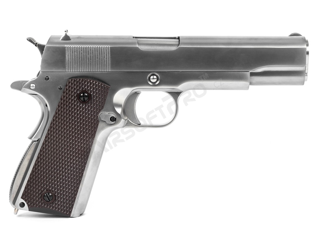Airsoft pistol M1911 A1 Gen.2 Gen.2 CO2, blowback, full metal - matt chrome [WE]