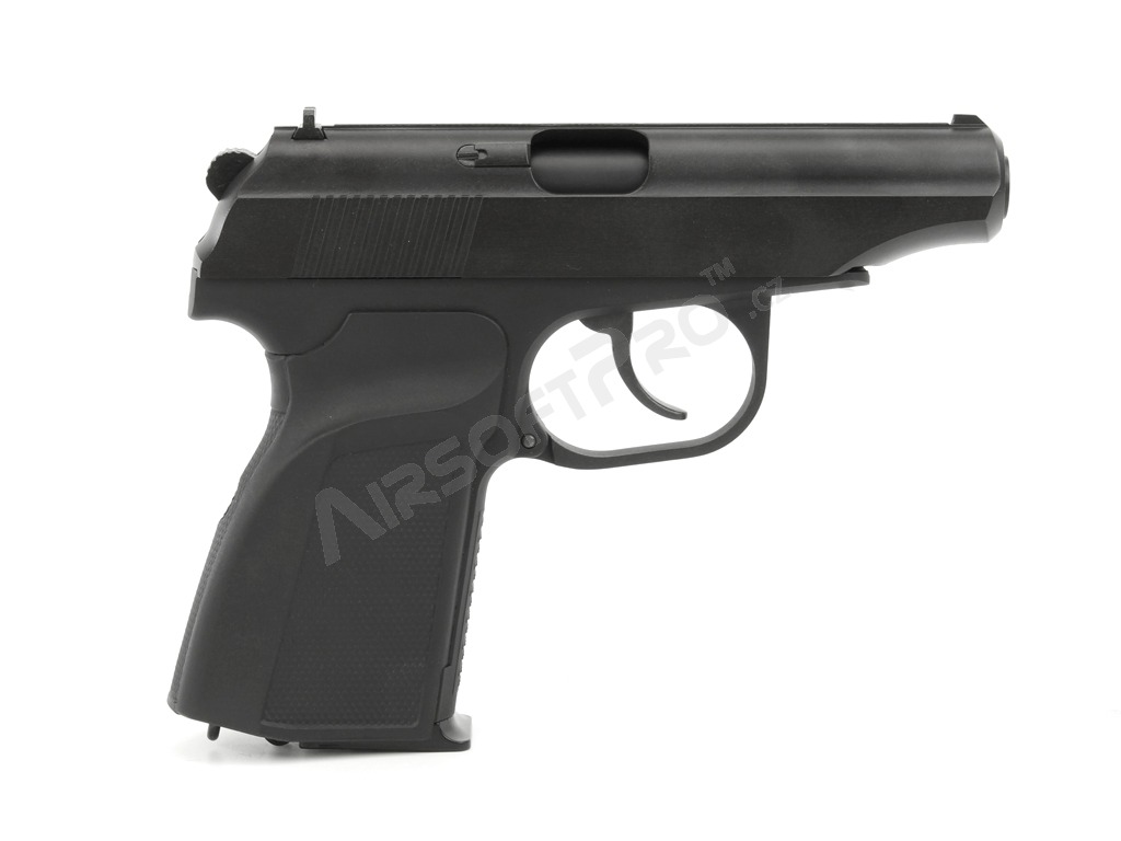 Airsoftová pistole Makarov MA 654K + tlumič s hlavní - celokov, blowback [WE]