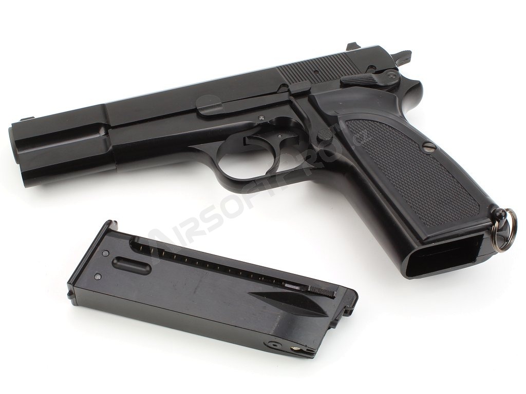 Pistolet airsoft Hi-Power MK3 - entièrement métallique, GBB, noir [WE]