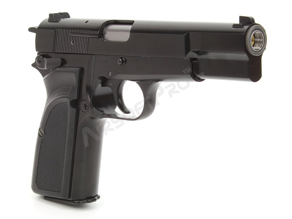 Airsoftová pistole Hi-Power MK3 - celokov, GBB, černá [WE]
