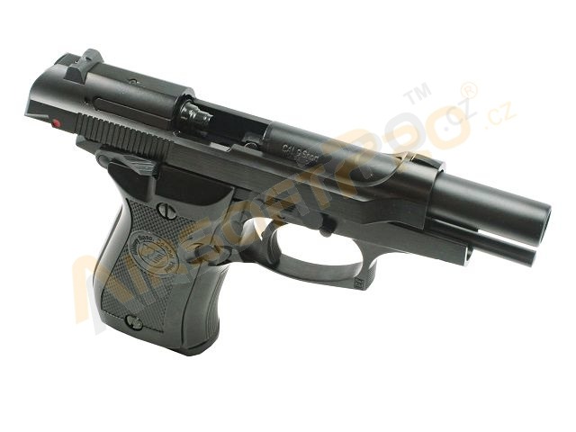 Pistolet airsoft M84 Cheetah, noir, fullmetal, blowback [WE]