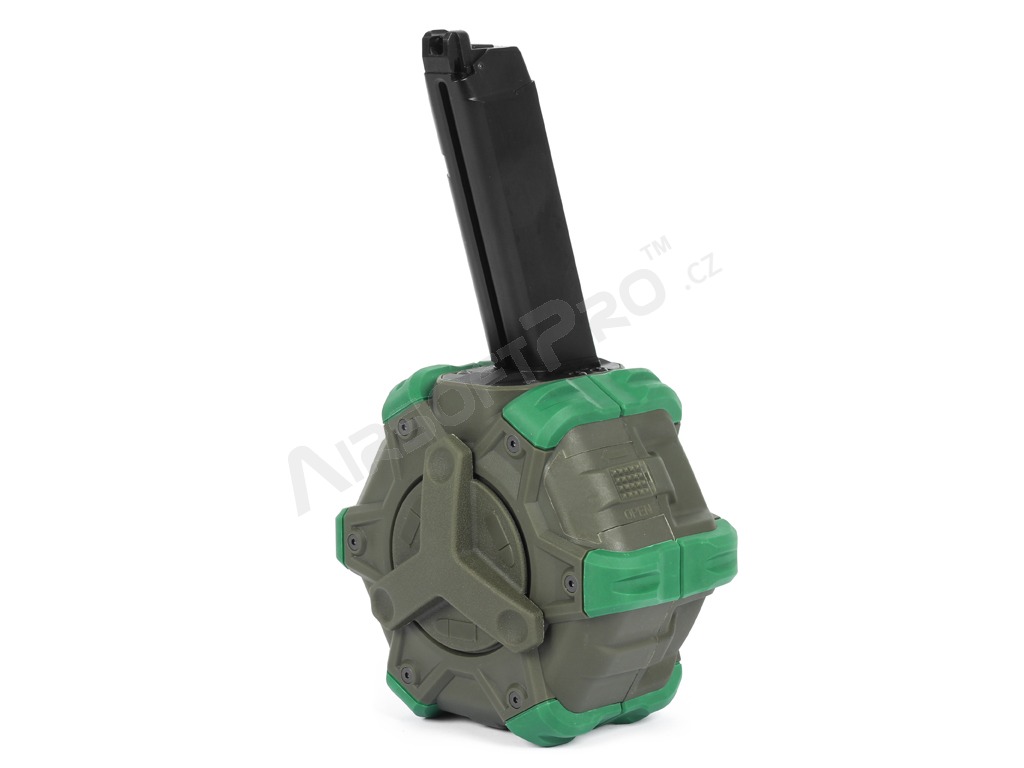 Chargeur à tambour de gaz pour pistolets de la série G - olive [WE]