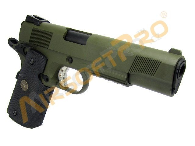 Airsoft pistol M.E.U. SOC RAIL- OD, fullmetal, blowback [WE]