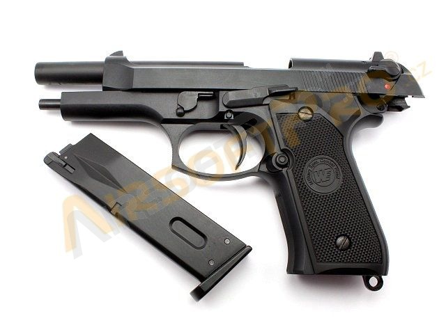 Pistolet airsoft M92, noir, fullmetal, blowback [WE]
