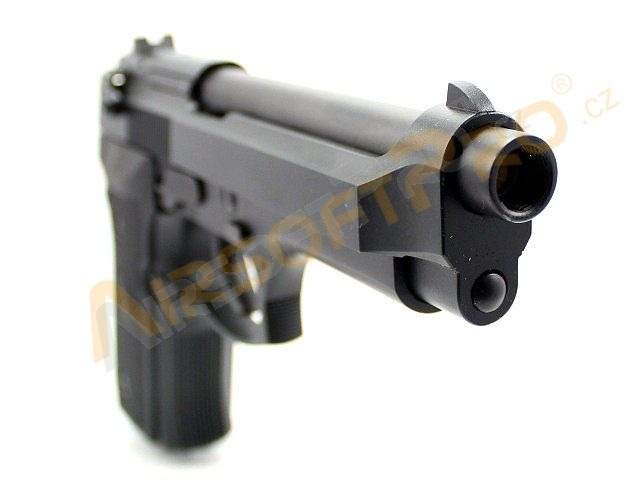 Pistolet airsoft M92, noir, fullmetal, blowback [WE]