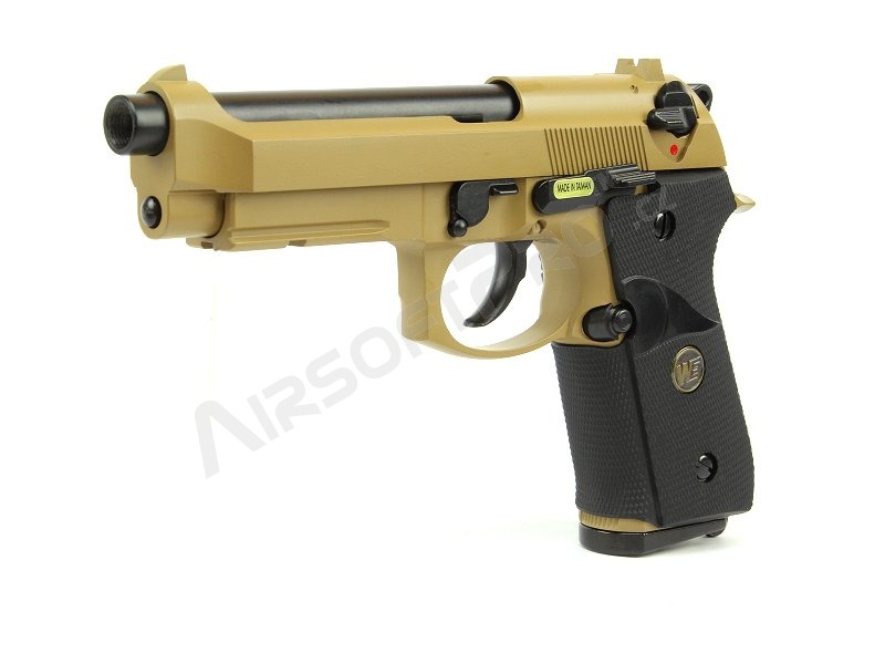 Pistolet airsoft M9 A1, sable, fullmetal, blowback [WE]