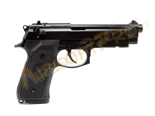 Airsoft pistol M9A1 Gen2, black, fullmetal, blowback, LED BOX [WE]