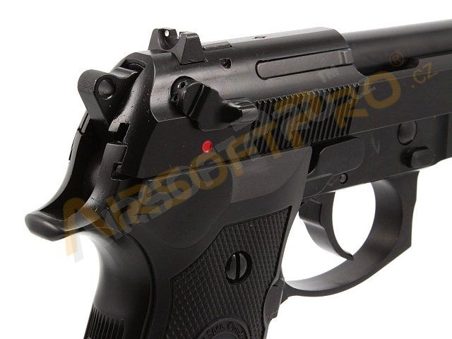 Pistolet airsoft M9A1 Gen2, noir, fullmetal, blowback, LED BOX [WE]