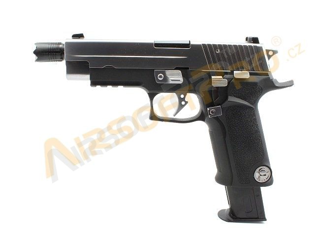 Pistolet airsoft P-VIRUS F226 , Métal, blowback, LED BOX [WE]